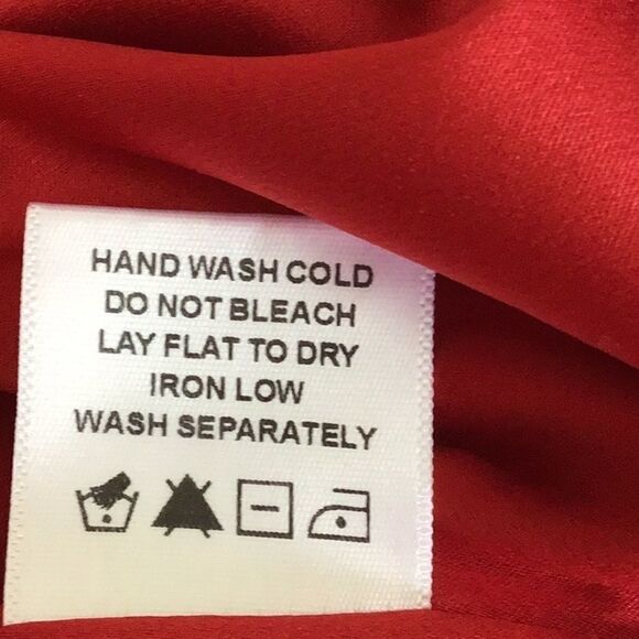 Lovers + Friends NWT Sylvia Red Satin & Lace Strapless Gown - Picture 11 of 11